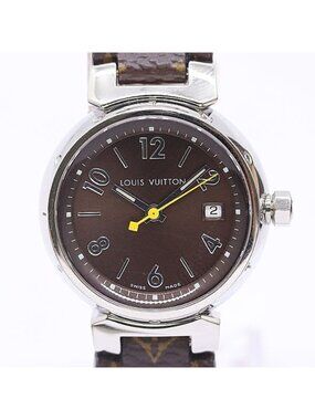 Louis Vuitton Tambour Quartz Brown Dial Watch